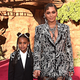 Blue Ivy Carter, left, and Beyonce Knowles-Carter attend the World Premiere of Disney’s The Lion King on July 09, 2019 in Hollywood, Calif.